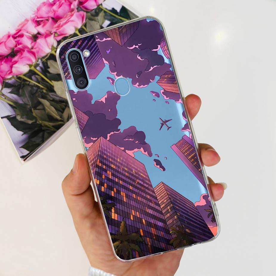 Чехол для Samsung Galaxy A11 SM-A115F Популярный Расписной Чехол Мягкий Силиконовый Чехол для Телефона Для Samsung A11 M 11 Galaxy M11 M115F Fundas