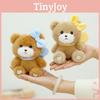 Cute Bow Adorable Knot Teddy Bear Plush Keychain Soft Short Pendant Plush