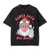 Vintage Washed Tshirt Funny 67 Meme Gen Alpha Slang Skeletal Hands Cotton Tshirts  Hip Hop Tee Shirt For Man Beach Casual Tops
