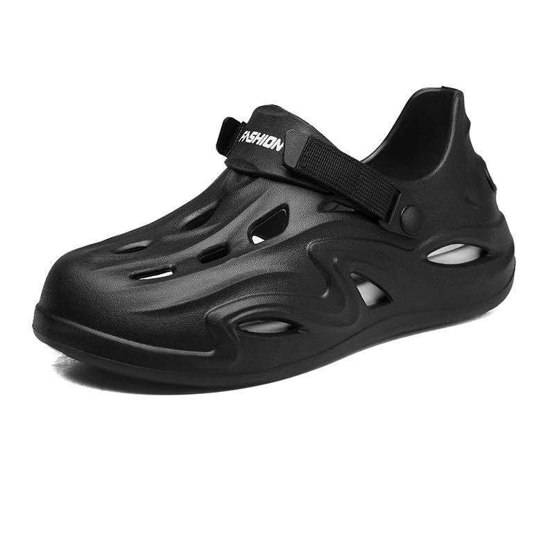 Пляжные сандалии Step On Shit Feeling, пара, нескользящие тапочки, спортивная сумка и однотонные мужские туфли с дырками