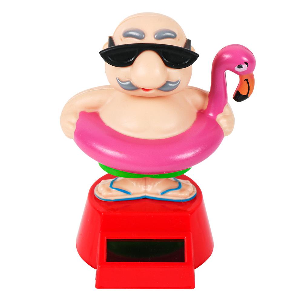 Солнечная энергия качающийся мастер автомобильный орнамент мультфильм танцующая анимированная кукла автомобильная приборная панель украшения милые автомобильные аксессуары