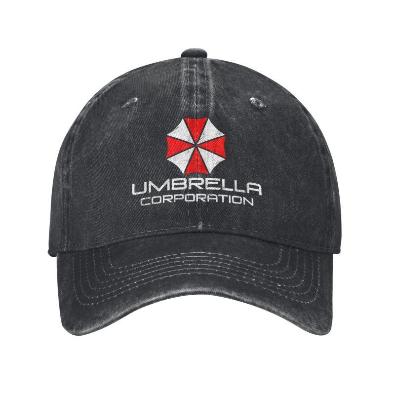 Кепка-бейсболка Umbrella Corporation Мужская Женская Бейсболки Ретро Потертая Джинсовая Кепка-snapback Моющаяся Регулируемая Кепки-папа