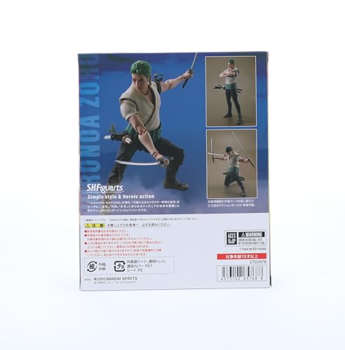 TAMASHII NATIONS S.H.Figuarts Roronoa Zoro (A Netflix Series: ONE PIECE) Approximately 145mm PVC & ABS Painted Movable Figure
