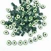 30 шт. 10 мм Бусины Фрукты Форма Сердца Полимерная Глина Бусины-Разделители Рассыпные Бусины для Изготовления Украшений Браслет Серьги DIY