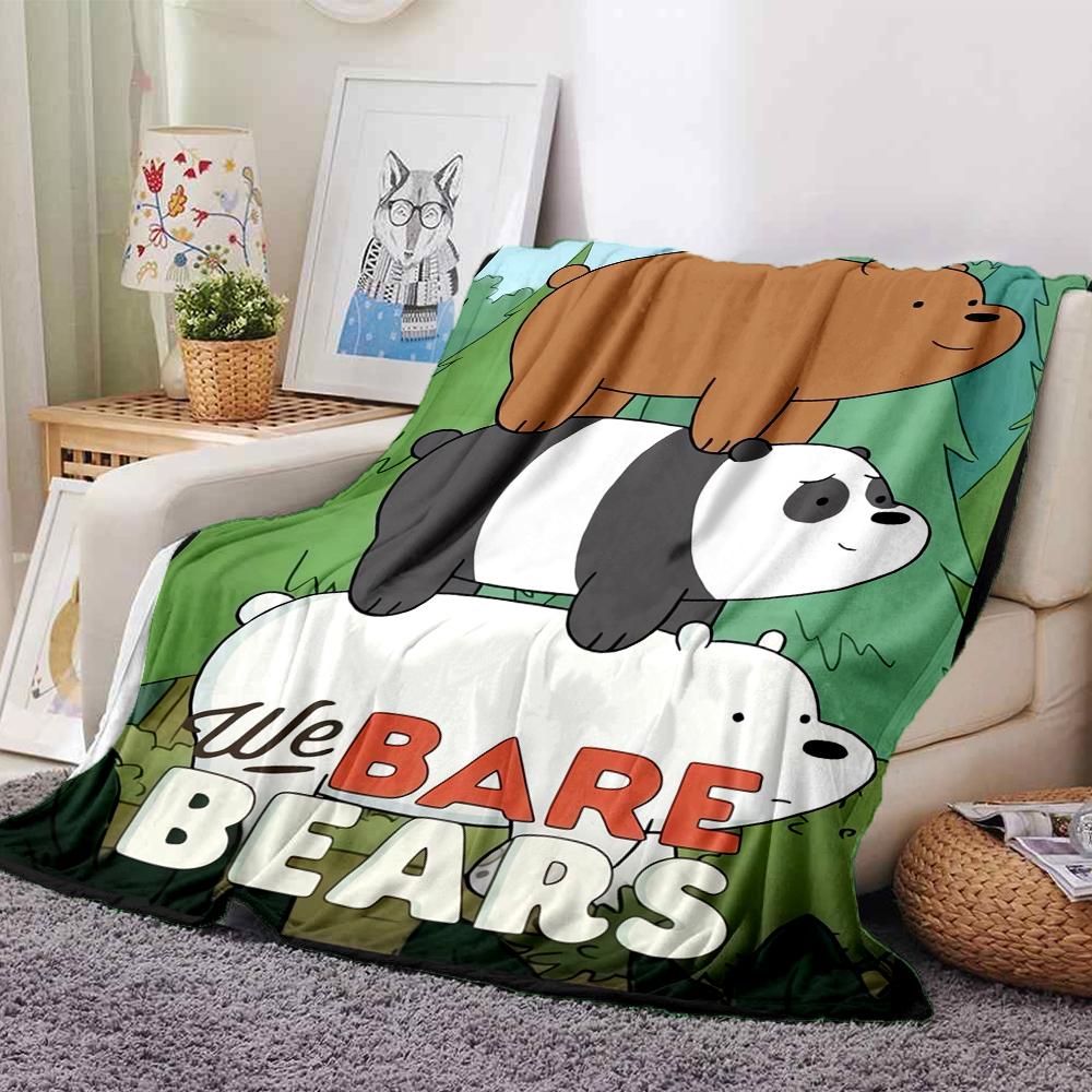 1Pc Panda Bear Adventure Blanket For Couch Bed Plush Cozy Fuzzy Blanket Super Soft Warm Blankets For Fall And Winter 091856