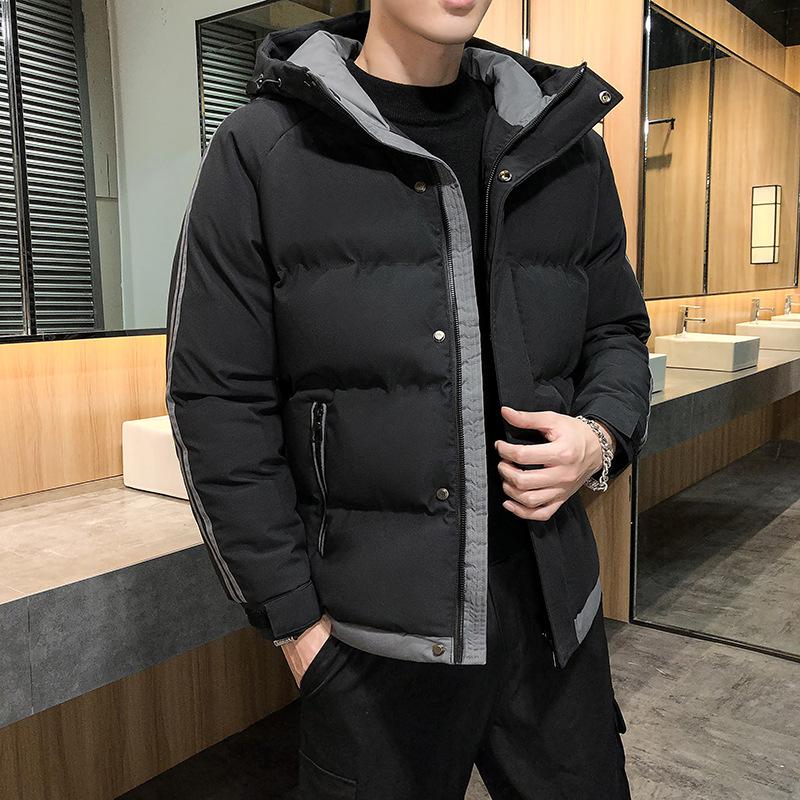 Мужское пальто на хлопковой подкладке осень и зима новое мужское пальто на хлопковой подкладке модная короткая куртка на хлопковой подкладке утолщенный пуховик мужское пальто на хлопковой подкладке