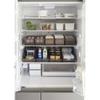 Yamazaki Tower Refrigerator Storage Case with Dividers, Black, Approx. W37.5 X D11 X H8.2cm, 5763