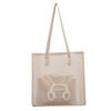 Today's Popular Large-capacity Tote Bag Women's Spring New Bear Printing Transparent Jelly Shoulder Bag