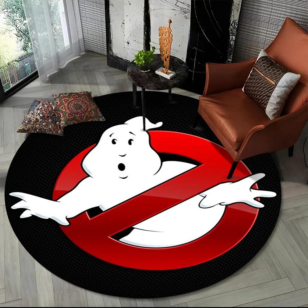 26 Стилей Новый Мультяшный Круглый Ковер-Коврик в Стиле G-Ghostbusters (Охотники за Привидениями) для Спальни, Гостиной, Декора Дивана, Декор для Питомцев, Напольный Коврик