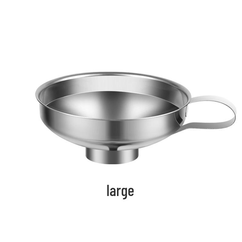 Золотая нержавеющая сталь широкогорлая воронка для джема, бобов и солений