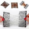 Woman Accessories Double Clip Elastic DIY Metal Hairpins Bun Hair Combs Beads Comb Headband