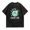 Earth Day Everyday T Shirt Kids Environment  vintage Washed Slightly Unisex fashion Top For Everyday Wear designer clothes