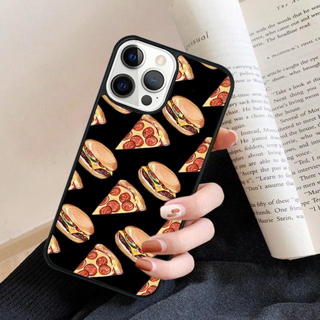 Capa Black Pizza New Phone Case Back Cover for iPhone 17 Air 16 15 14 13 11 12 Pro Max Plus Fundas Coque