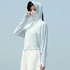 Nylon original yarn cold silk cool yoga jacket slim-fitting sunscreen clothing women's summer UV protection breathable sunscreen clothing
