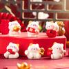 6 шт. Мини-украшение Lucky Cat, мультяшный котенок, кукла, фигурка, микропейзаж, украшение для интерьера автомобиля, домашнего рабочего стола