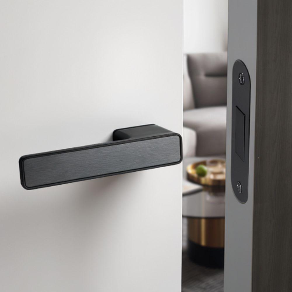 Elegant Interior Door Mute Lock Set Zinc Zinc Zinc Alloy Bedroom Handle Knob Door Hardware