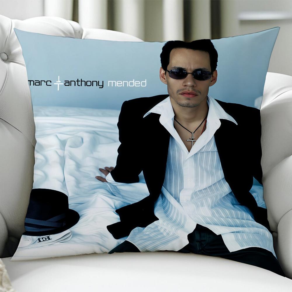 MMarc Anthony Singer cushion cover Birthday Anniversary Gifts Double Sided Printed Zipper Cushion Cover Soft Skin Bedding