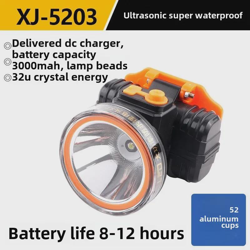 Перезаряжаемый водонепроницаемый светодиодный налобный фонарь для ночной рыбалки — супер яркий, долговечный и с большим радиусом действия