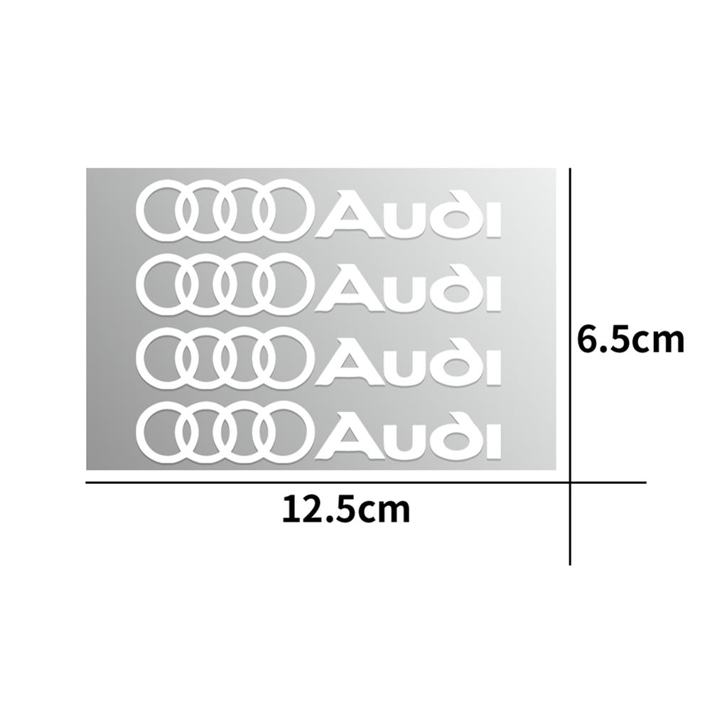 4PCS For v1 Sline Quattro RS TT A4 A5 A6 A7 A8 Q6 Q7 Car Logo Door Handle Wiper Rearview Mirror Sticker Decor Auto Accessories