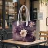 Elegant Floral Tote Bag for Women Fashion Casual Daily Shoulder Handbag for Shopping Travel