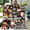 Одеяло с принтом группы Tokio Hotel Детское теплое одеяло Мягкое уютное одеяло из фланели Одеяло для дивана-кровати Дорожное одеяло Подарок на день рождения