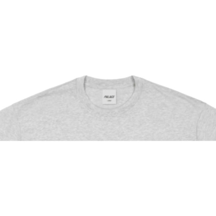 Palace Футболка Stud-U-Like Серая меланж Унисекс Топы P29ES089