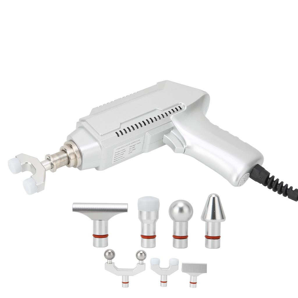 Профессиональный электрический массажер для позвоночника, 30 передач, регулируемая сила, электрический массажный пистолет, вилка из США