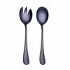 2Pcs/ Set High-quality Stainless Steel Fruit Salad Spoon and Fork  Thick Golden Western-style Tableware