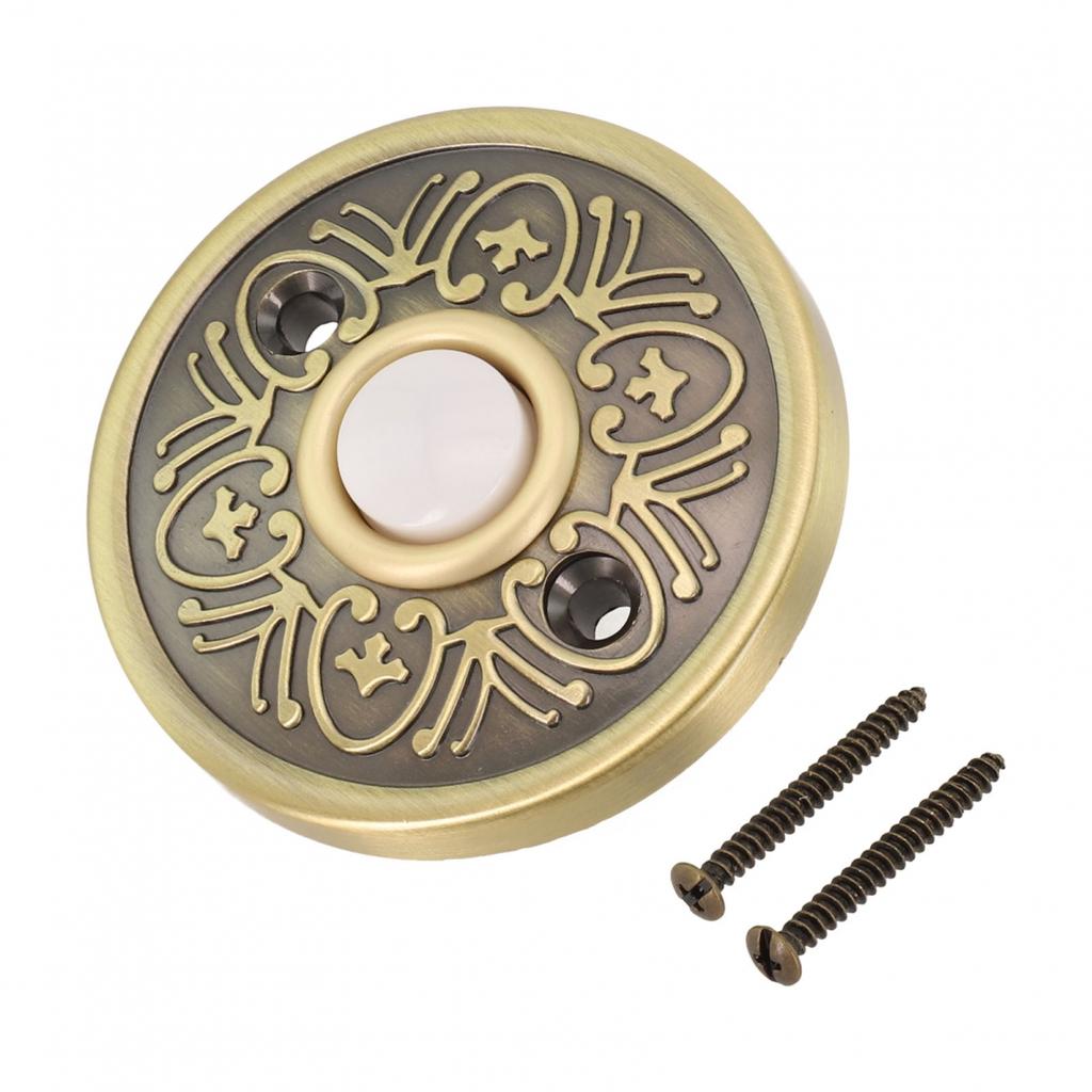 Bronze Wired Doorbell LED Doorbell Button Metal Doorbell Push Button