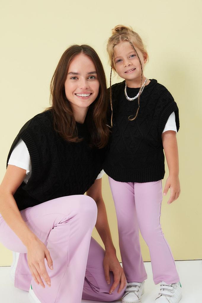 Женский модный стильный свитер с каменным узором и круглым вырезом, трикотажный свитер