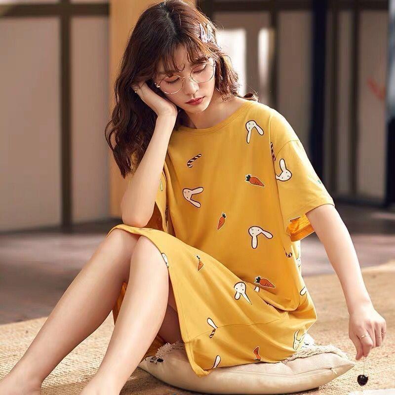 Pajamas Women's Summer Pajamas Short Sleeved Women's Students Cute Large Home Furnishing Set