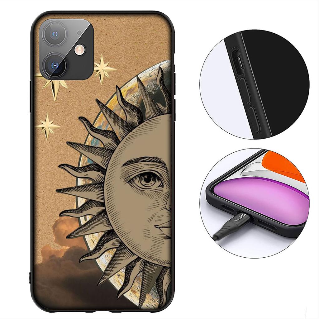 Witches Moon Totem Divine Witch Sun Face Cover for Samsung Galaxy S22 S21 S20 FE Ultra Plus A35 A36 A37 A33 A34 A04 A71 Case