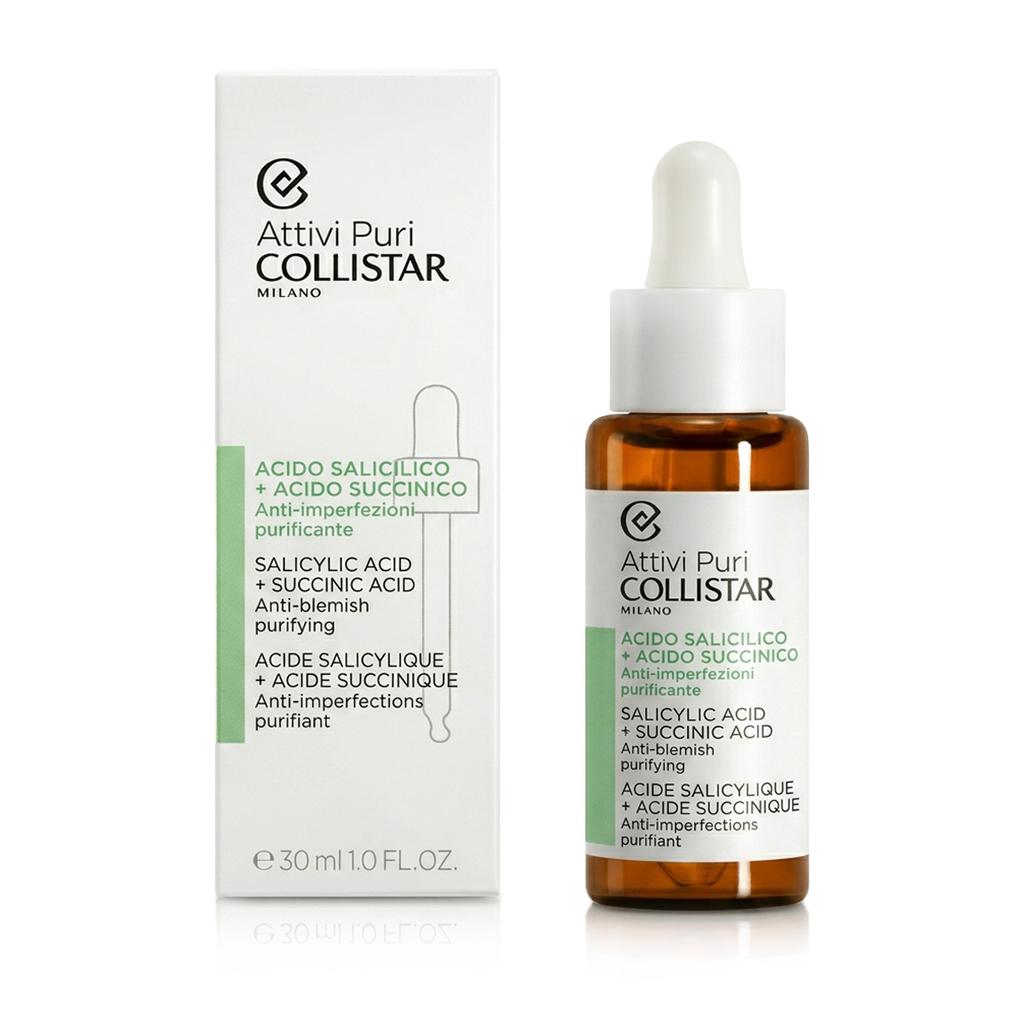 Collistar, Attivi Puri, Salicylic Acid + Succinic Acid, Exfoliating Serum, 30 ml