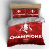 Arsenal Champions Red Set Bedding Duvet Cover Set Duvet Cover Pillowcases Home Decor (1 * Duvet Cover 2 * Pillowcases, without duvet insert)