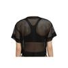 Jordan Mesh Paneled Sports T-Shirt Women Tops Black CZ1892-010