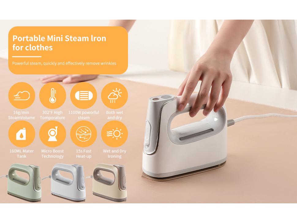 Трёхскоростной ручной вертикальный отпариватель и дорожный утюг