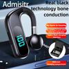 The New Bluetooth Headset Bone Conduction Single Ear Hanging Ear Does Not Enter The Ear Business Sports Digital Display Belt