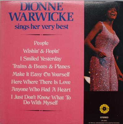Виниловая пластинка DIONNE WARWICKE Sings Her Very Best SP4002 SPRINGBOARD 1971 США SoulFunk Б/у