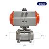 Pneumatic ball valve Q611F-16P stainless steel 304 three-piece threaded internal thread connection high temperature resistant sw