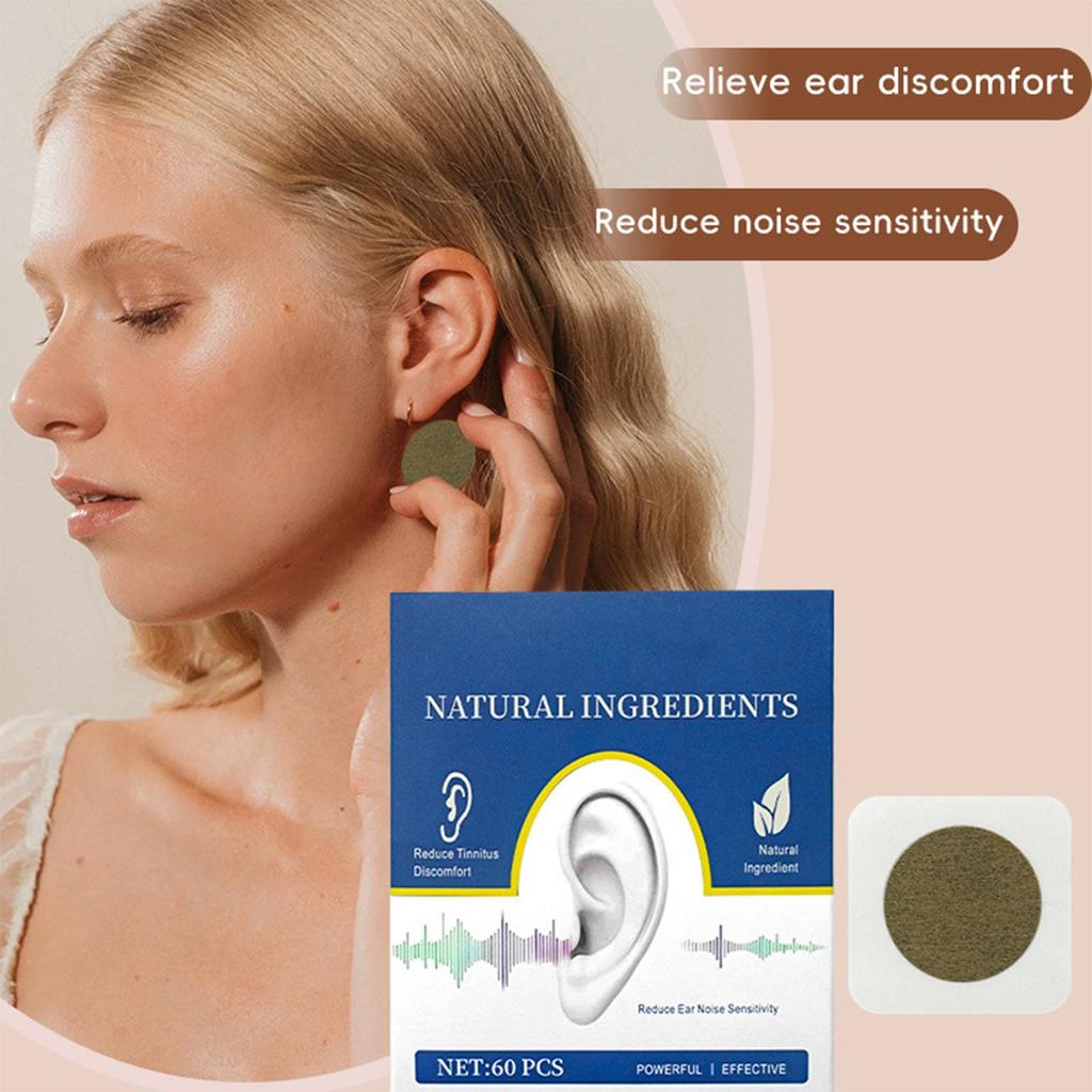 Патч Эффективно Уменьшает Шум В Ушах И Улучшает Дискомфорт В Ушах. Набор пластырей от тиннитуса, 60 шт.