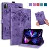 Tablet Case For Xiaomi Pad 5 Pro Case 11 Inch 3D Embossed Flower Stand Wallet Tablet Funda For Xiaomi Mi Pad 5 Case For Mipad 5 Pro Capa