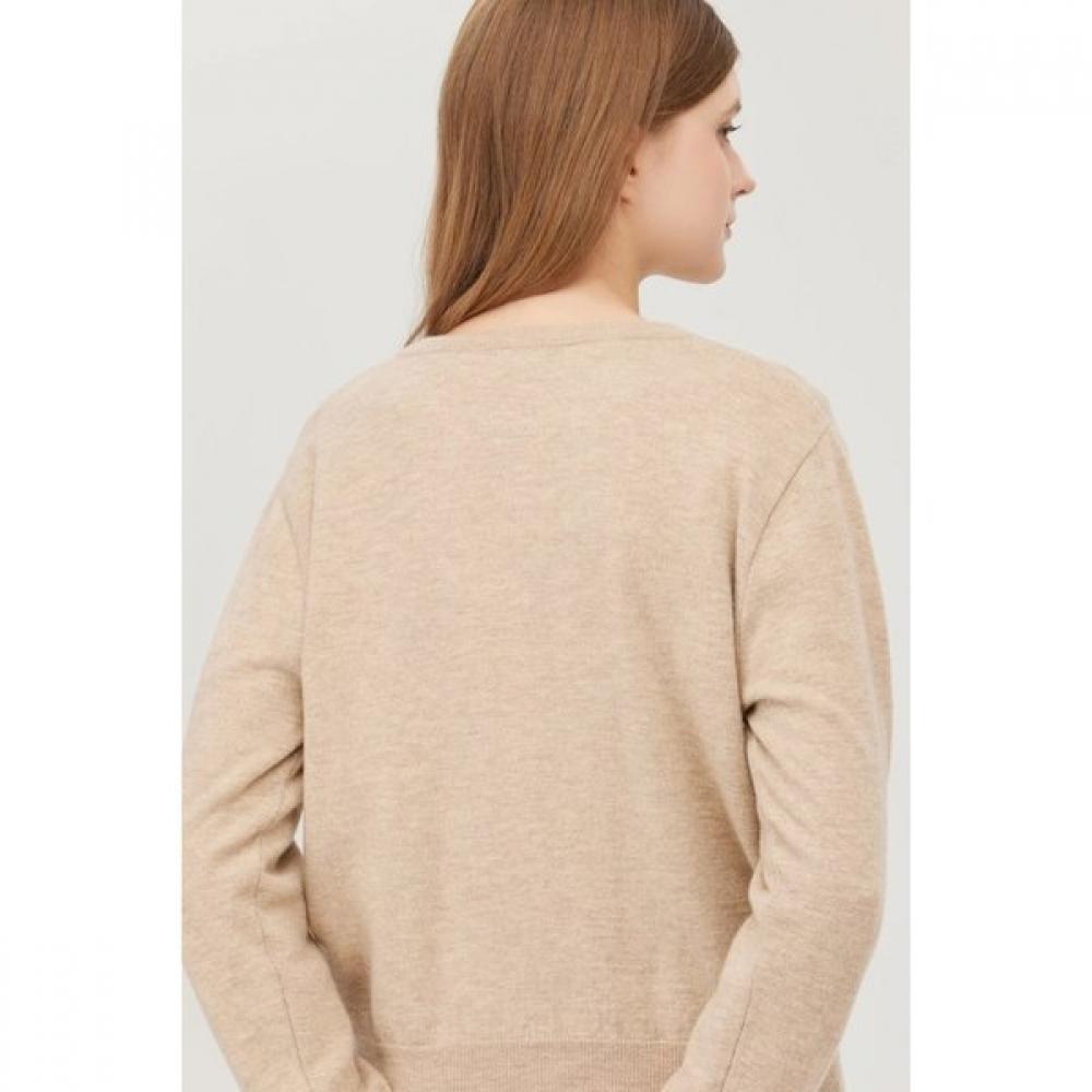 Нордический шерстяной кардиган с пуговицами-рожками Bakce3561