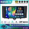 Android 14 Carplay Auto Car Raido для Mercedes Benz Smart Fortwo 451 2010-2015 Мультимедийный видеоплеер Авторадио GPS 4G стерео