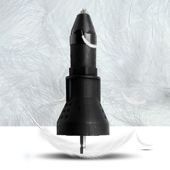 Электрическая насадка-заклепочник Аккумуляторная дрель Ручной инструмент Простота в эксплуатации Компактный Портативный Аккумуляторный инструмент для клепки Адаптер для резьбовых заклепок