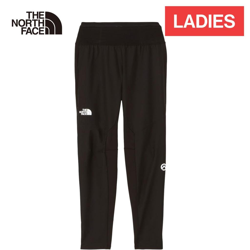 North Future Light Trail Explorer L [The Face] Tights, Women's, Waterproof, Breathable, Windproof, Warm, Stretch, Black,