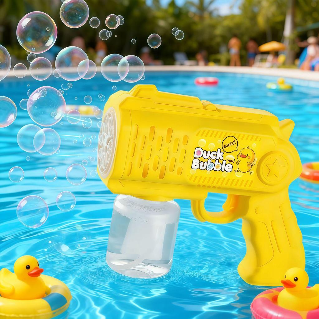 Popular Kid's 32-Hole Electric Bubble Gun - Automatic Handheld Toy for Bubbles