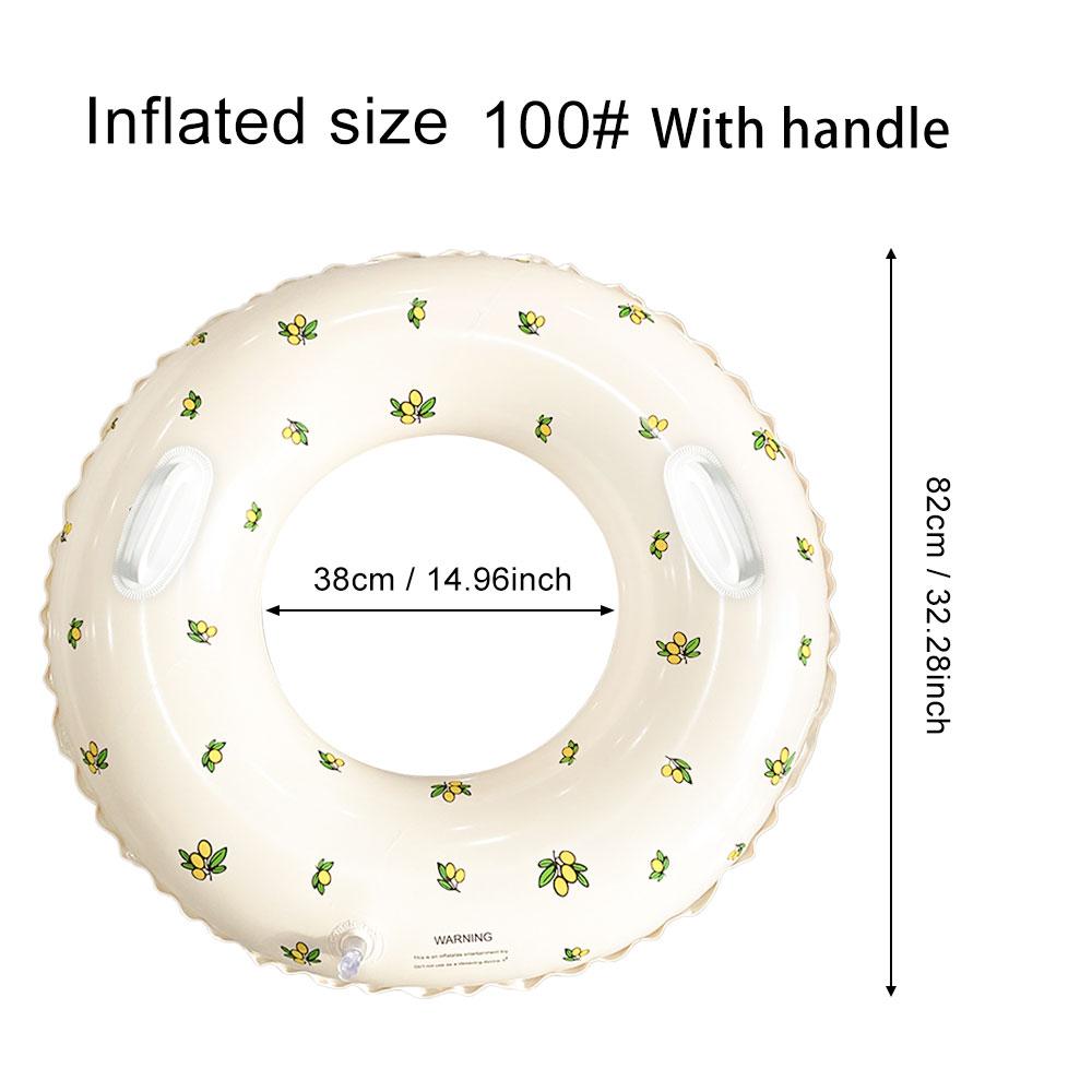 1 шт. Надувной плавательный круг с принтом, круг под мышками, надувной плавающий круг, утолщенный плавательный круг из ПВХ, подходит для бассейна, пляжа