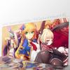 Игровой коврик для мыши B-BLAZBLUE, противоскользящий, подходит для офисных компьютеров, ноутбуков, игровых столов для киберспорта, XXL, для клавиатуры