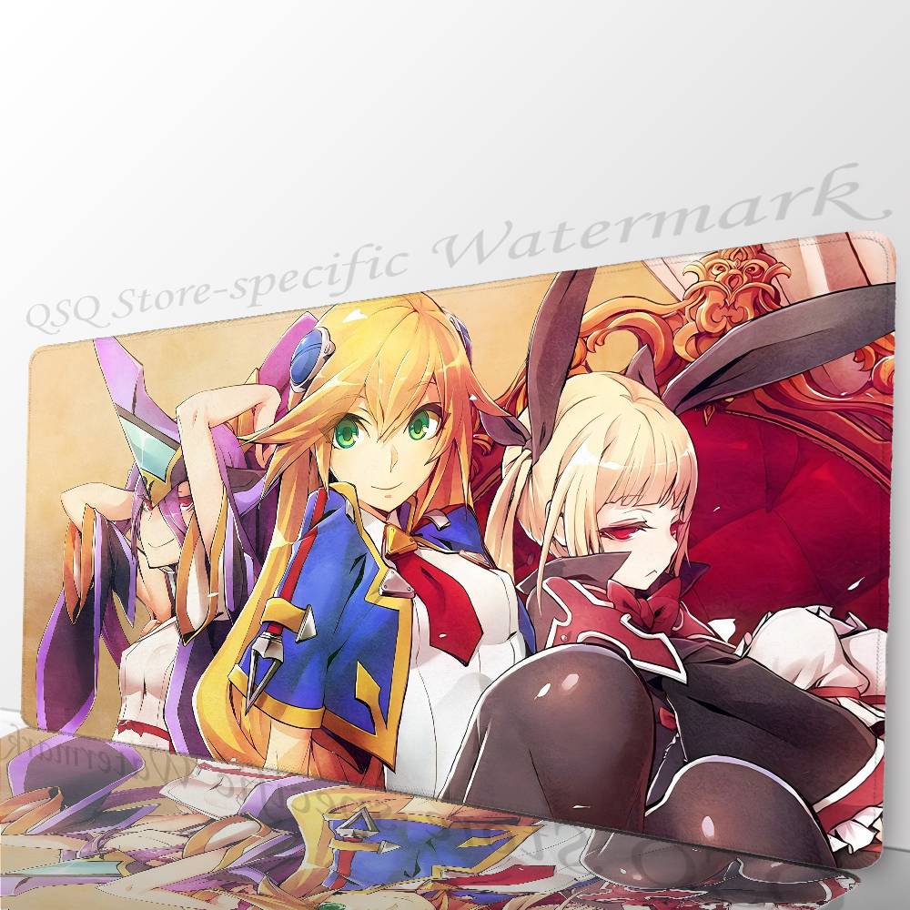 Игровой коврик для мыши B-BLAZBLUE, противоскользящий, подходит для офисных компьютеров, ноутбуков, игровых столов для киберспорта, XXL, для клавиатуры