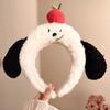 Cute Puppy Ear Cartoon Headband Cat Dog Fluffy Plush Headband Photography Headwear Face Wash Headband Ladies